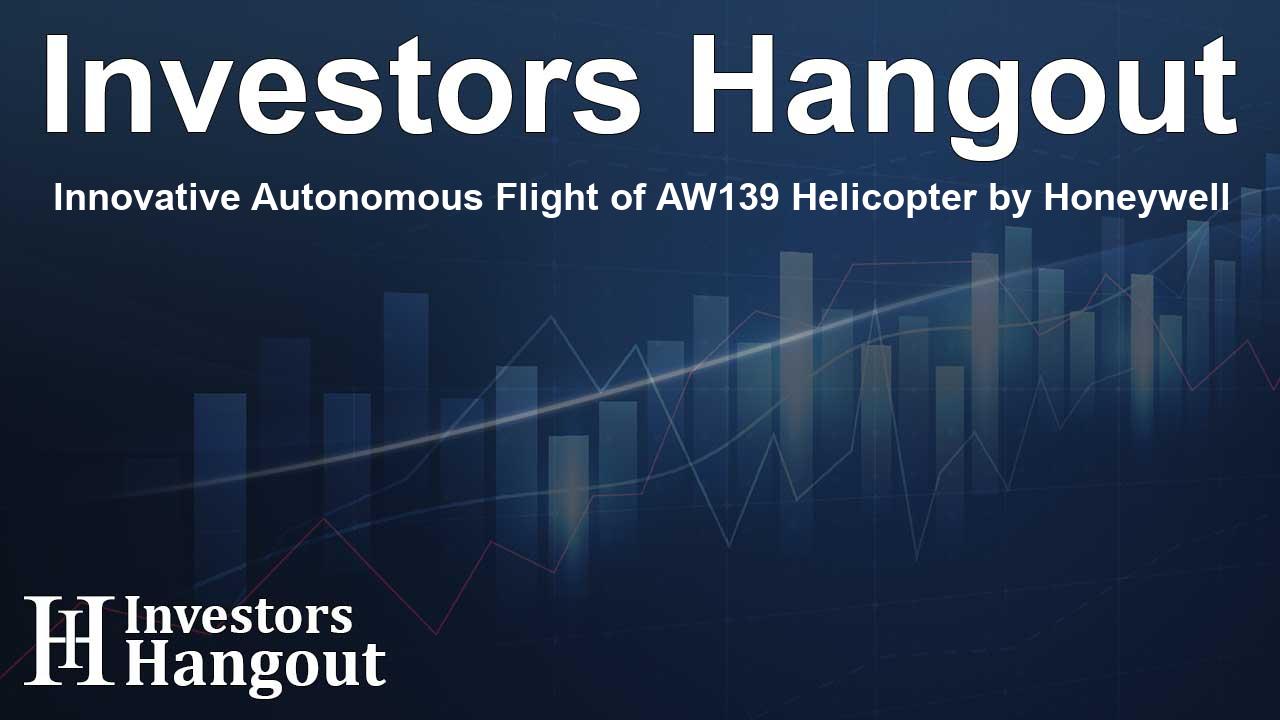 Innovative Autonomous Flight of AW139 Helicopter by Honeywell